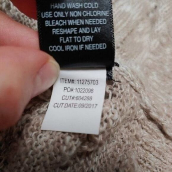 Torrid 4 Tan Lacey Pointelle Cotton Knit Shrug 4X - Picture 9 of 11